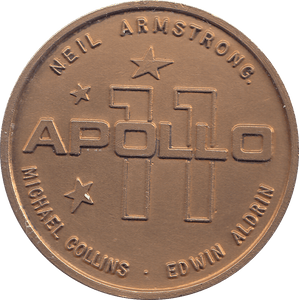 1969 MEDAL APOLLO 11 MANS FIRST LANDING ON THE MOON - WORLD COINS - Cambridgeshire Coins