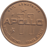 1969 MEDAL APOLLO 11 MANS FIRST LANDING ON THE MOON - WORLD COINS - Cambridgeshire Coins