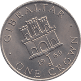 1969 ONE CROWN GIBRALTAR ( BU ) - WORLD COINS - Cambridgeshire Coins