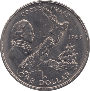 1969 ONE DOLLAR NEW ZEALAND - WORLD COINS - Cambridgeshire Coins