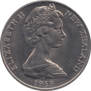 1969 ONE DOLLAR NEW ZEALAND - WORLD COINS - Cambridgeshire Coins