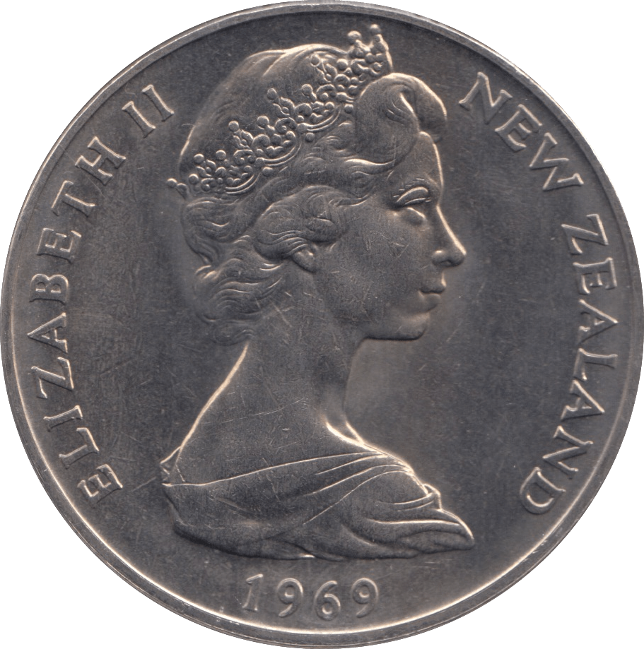 1969 ONE DOLLAR NEW ZEALAND - WORLD COINS - Cambridgeshire Coins