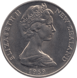 1969 ONE DOLLAR NEW ZEALAND - WORLD COINS - Cambridgeshire Coins