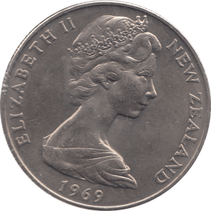 1969 ONE DOLLAR NEW ZEALAND - WORLD COINS - Cambridgeshire Coins