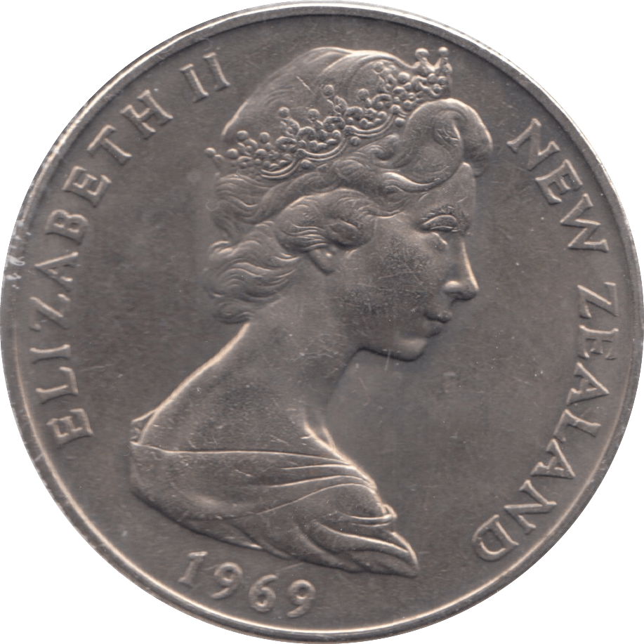 1969 ONE DOLLAR NEW ZEALAND - WORLD COINS - Cambridgeshire Coins