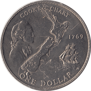 1969 ONE DOLLAR NEW ZEALAND - WORLD COINS - Cambridgeshire Coins