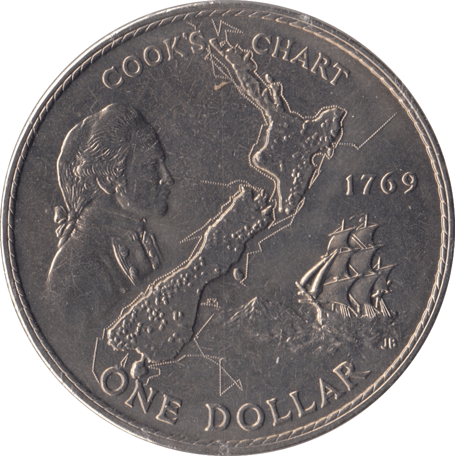 1969 ONE DOLLAR NEW ZEALAND - WORLD COINS - Cambridgeshire Coins