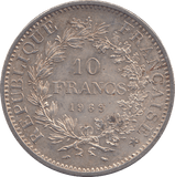 1969 SILVER 10 FRANCS FRANCE 2 - SILVER WORLD COINS - Cambridgeshire Coins