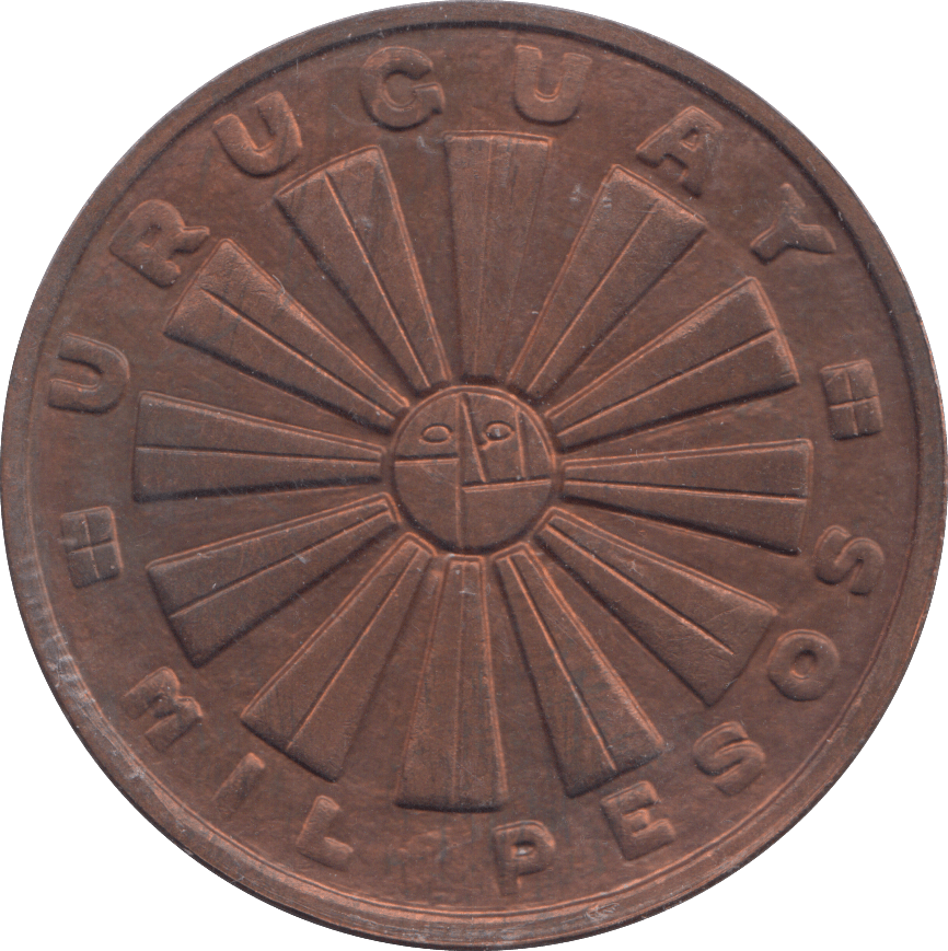 1969 SILVER 1000 PESOS URUGUAY - WORLD COINS - Cambridgeshire Coins