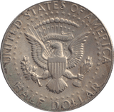 1969 SILVER HALF DOLLAR USA - SILVER WORLD COINS - Cambridgeshire Coins
