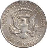 1969 SILVER HALF DOLLAR USA - SILVER WORLD COINS - Cambridgeshire Coins