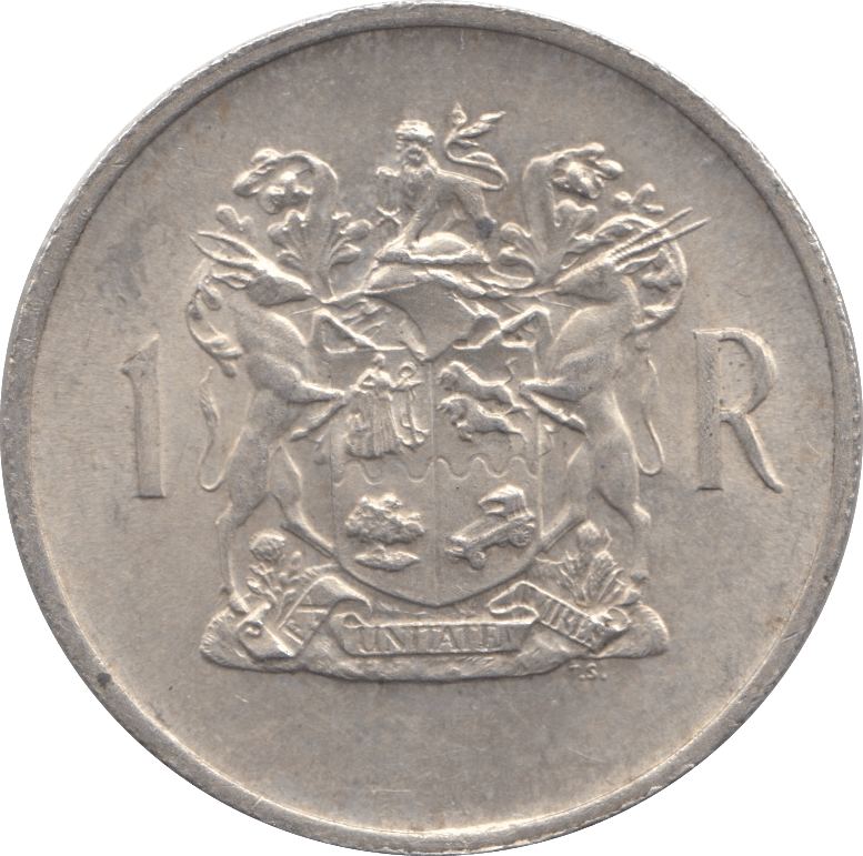 1969 SILVER ONE RAND SOUTH AFRICA - SILVER WORLD COINS - Cambridgeshire Coins