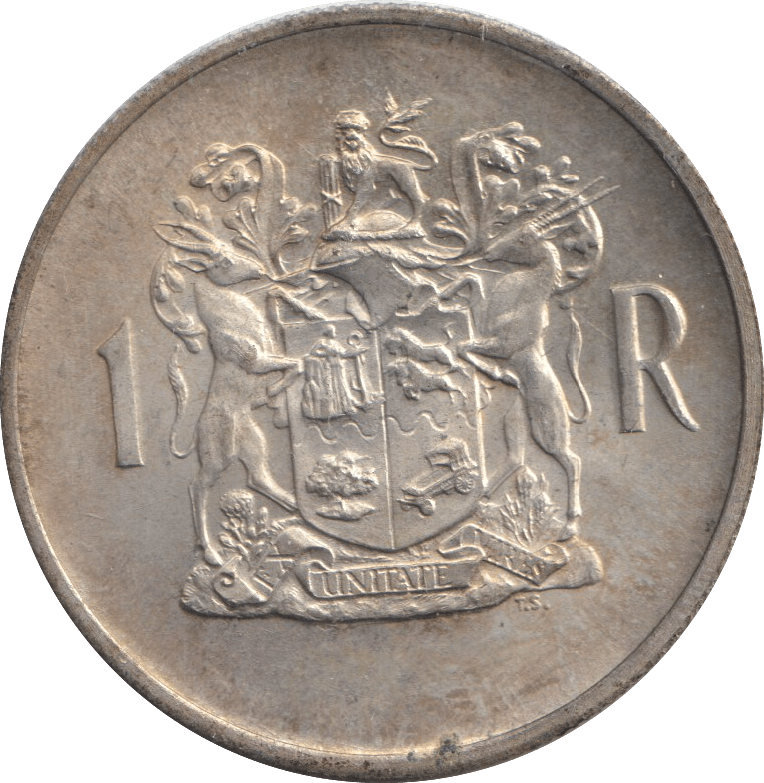 1969 SILVER ONE RAND SOUTH AFRICA - SILVER WORLD COINS - Cambridgeshire Coins