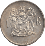 1969 SILVER ONE RAND SOUTH AFRICA - SILVER WORLD COINS - Cambridgeshire Coins