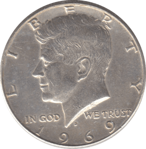 1969 SILVER USA HALF DOLLAR - SILVER WORLD COINS - Cambridgeshire Coins