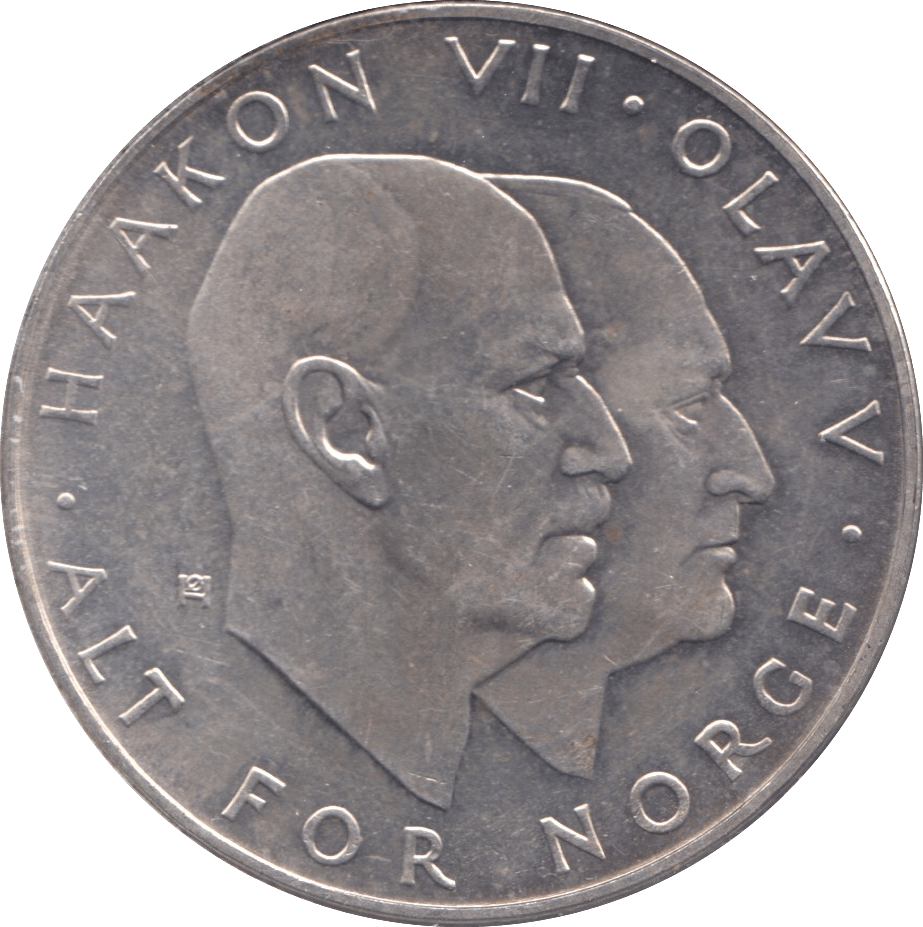 1970 25 KRONER NORWAY - WORLD COINS - Cambridgeshire Coins