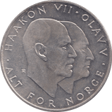 1970 25 KRONER NORWAY - WORLD COINS - Cambridgeshire Coins