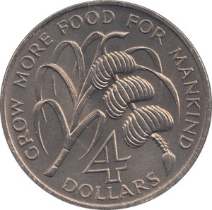 1970 4 DOLLARS ANTIGUA - WORLD COINS - Cambridgeshire Coins