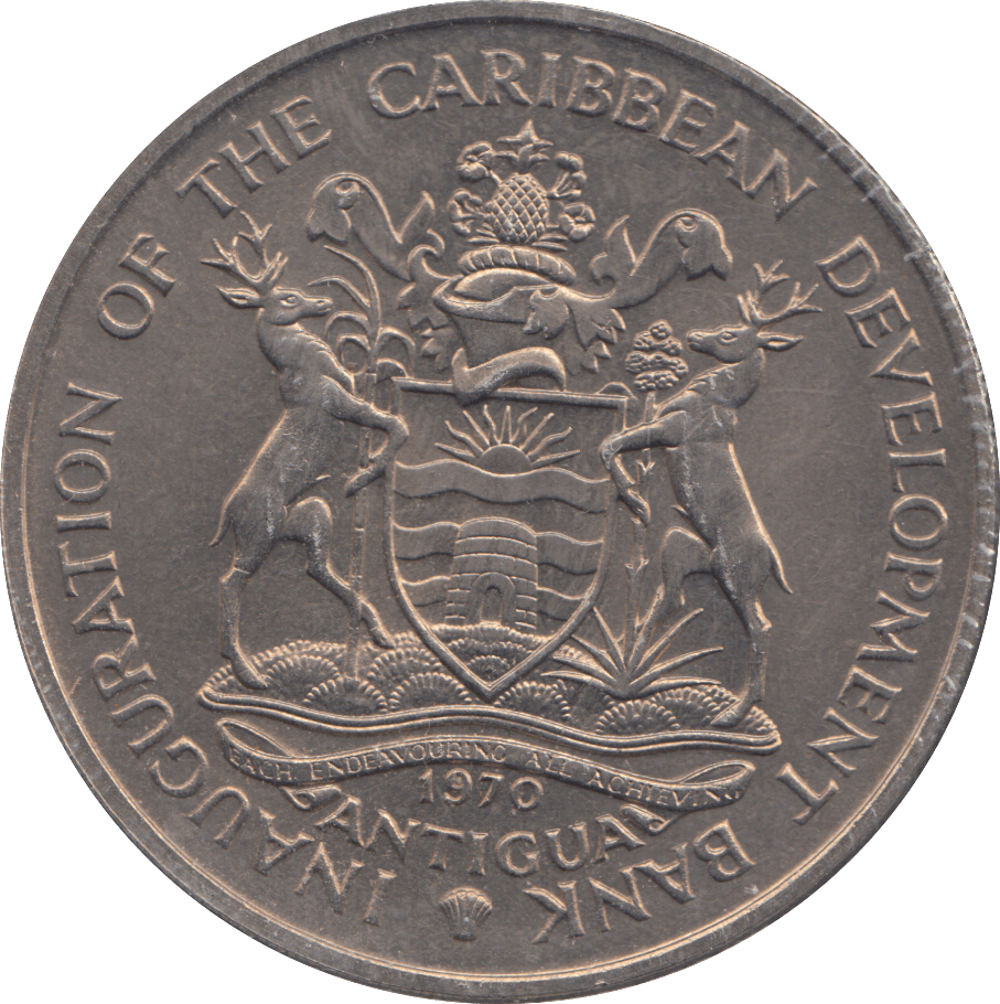 1970 4 DOLLARS ANTIGUA - WORLD COINS - Cambridgeshire Coins