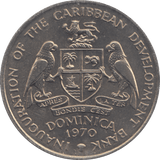 1970 4 DOLLARS DOMINICA - WORLD COINS - Cambridgeshire Coins