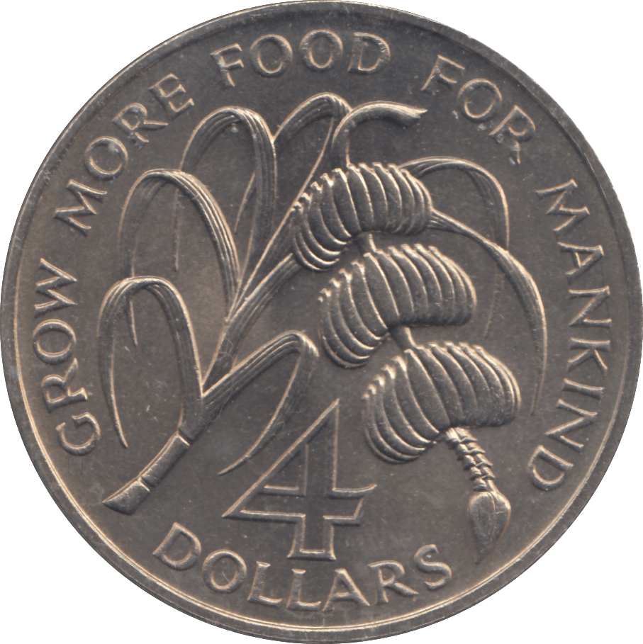 1970 4 DOLLARS DOMINICA - WORLD COINS - Cambridgeshire Coins