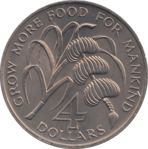 1970 4 DOLLARS GRENADA - WORLD COINS - Cambridgeshire Coins