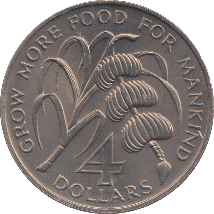 1970 4 DOLLARS GRENADA - WORLD COINS - Cambridgeshire Coins