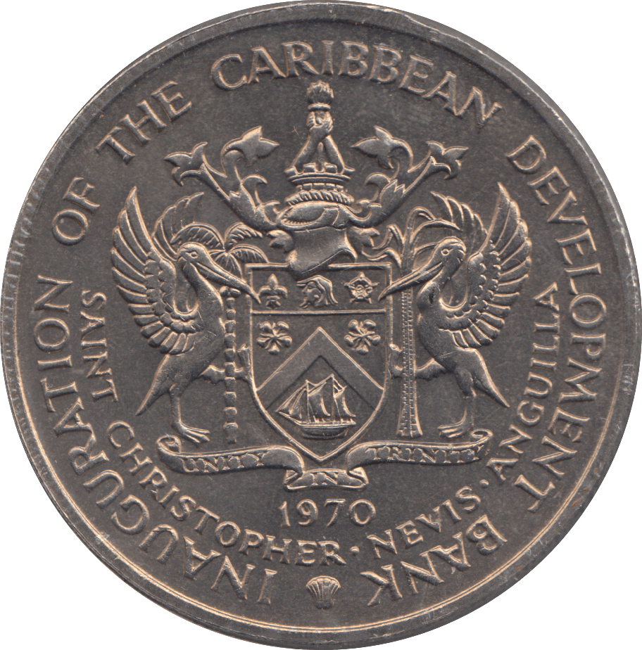 1970 4 DOLLARS SAINT KITTS AND NEVIS - WORLD COINS - Cambridgeshire Coins