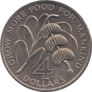 1970 4 DOLLARS SAINT KITTS AND NEVIS - WORLD COINS - Cambridgeshire Coins