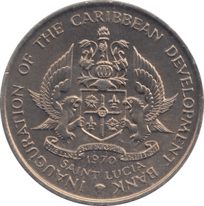 1970 4 DOLLARS SAINT LUCIA - WORLD COINS - Cambridgeshire Coins