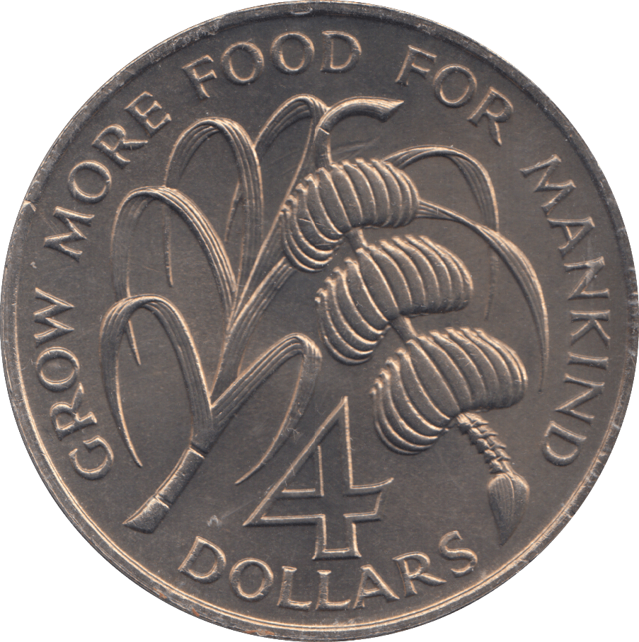 1970 4 DOLLARS SAINT LUCIA - WORLD COINS - Cambridgeshire Coins
