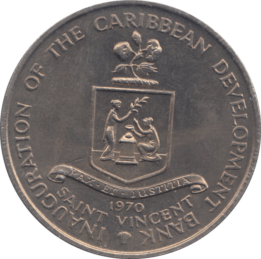 1970 4 DOLLARS SAINT VINCENT - WORLD COINS - Cambridgeshire Coins