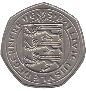 1970 CAP OF DUKE LARGE 50P BAILIWICK OF GUERNSEY - 50P REGIONAL ISSUES - Cambridgeshire Coins