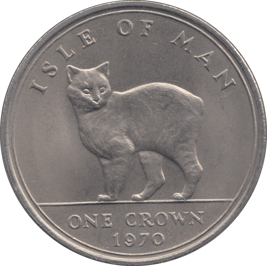 1970 CROWN ISLE OF MAN - WORLD COINS - Cambridgeshire Coins
