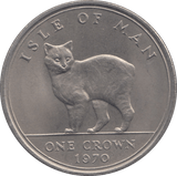 1970 CROWN ISLE OF MAN - WORLD COINS - Cambridgeshire Coins
