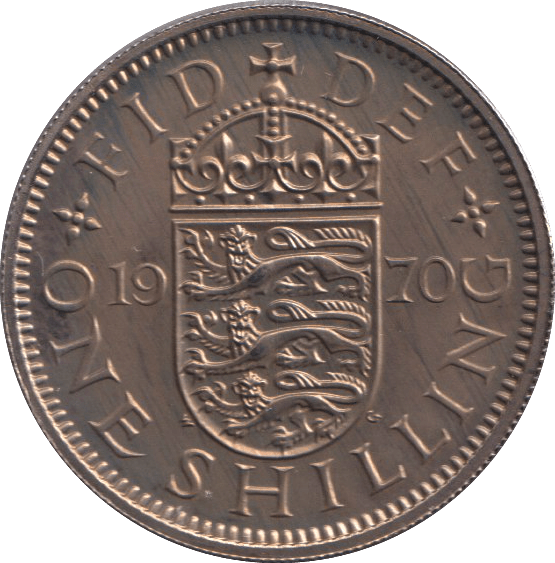 1970 ENGLISH SHILLING ( UNC ) - SHILLING - Cambridgeshire Coins