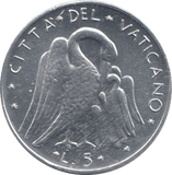 1970 FIVE LIRE VATICAN - WORLD COINS - Cambridgeshire Coins
