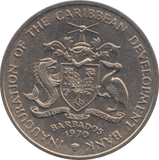 1970 FOUR DOLLARS BARBADOS - WORLD COINS - Cambridgeshire Coins