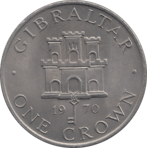 1970 GIBRALTAR CROWN - WORLD COINS - Cambridgeshire Coins