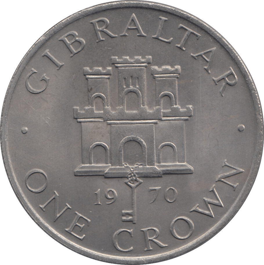 1970 GIBRALTAR CROWN - WORLD COINS - Cambridgeshire Coins