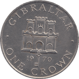 1970 GIBRALTAR ONE CROWN - WORLD COINS - Cambridgeshire Coins
