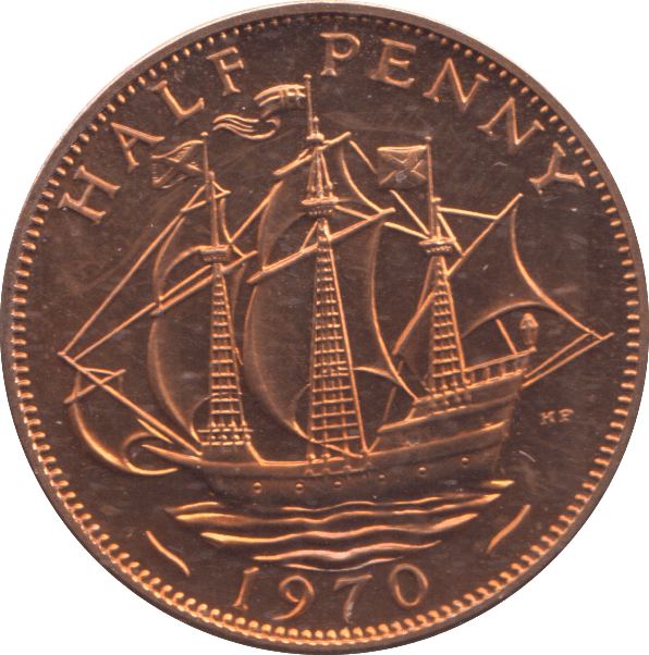 1970 HALF PENNY ( PROOF ) - HALFPENNY - Cambridgeshire Coins