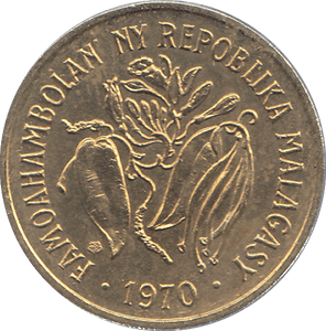 1970 MADAGASCAR 10 FRANCS COIN - W - Cambridgeshire Coins