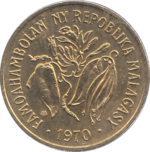 1970 MADAGASCAR 10 FRANCS COIN - W - Cambridgeshire Coins