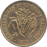 1970 MADAGASCAR 10 FRANCS COIN - W - Cambridgeshire Coins