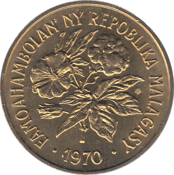 1970 MADAGASCAR 20 FRANCS COIN - Cambridgeshire Coins
