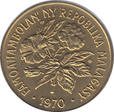 1970 MADAGASCAR 20 FRANCS COIN - WORLD COINS - Cambridgeshire Coins