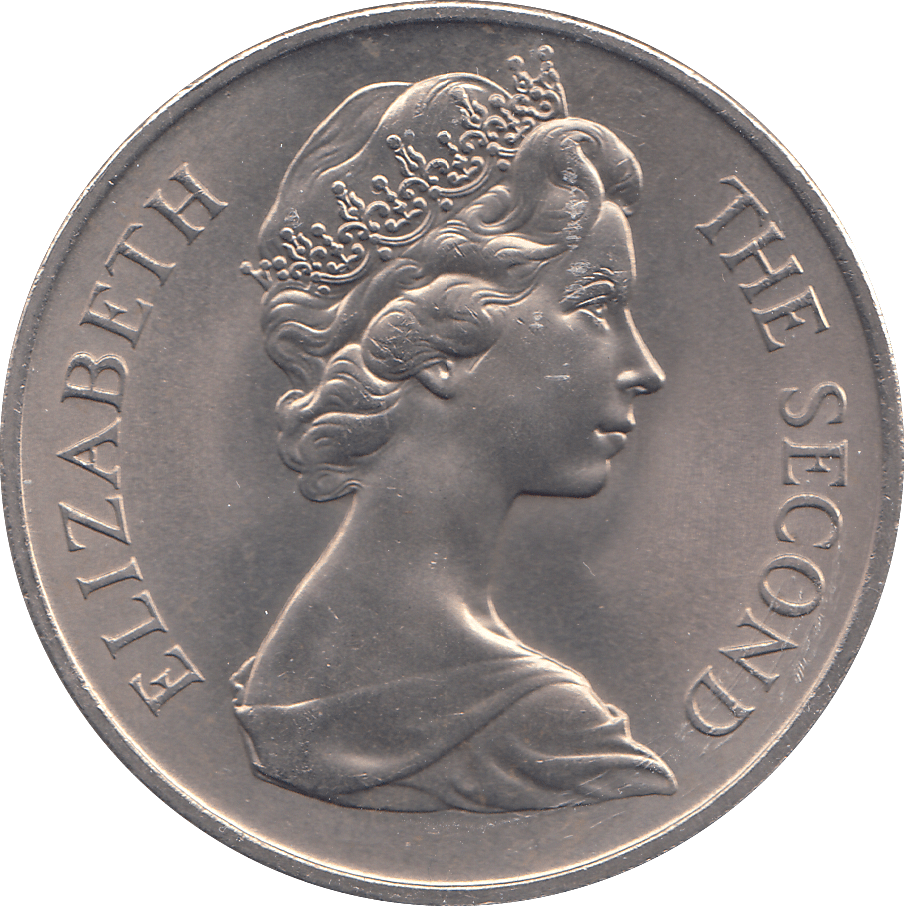 1970 ONE CROWN MANX CAT ISLE OF MAN - WORLD COINS - Cambridgeshire Coins