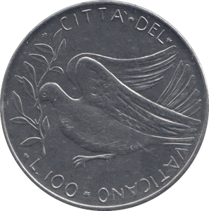 1970 ONE HUNDRED LIRE VATICAN - WORLD COINS - Cambridgeshire Coins