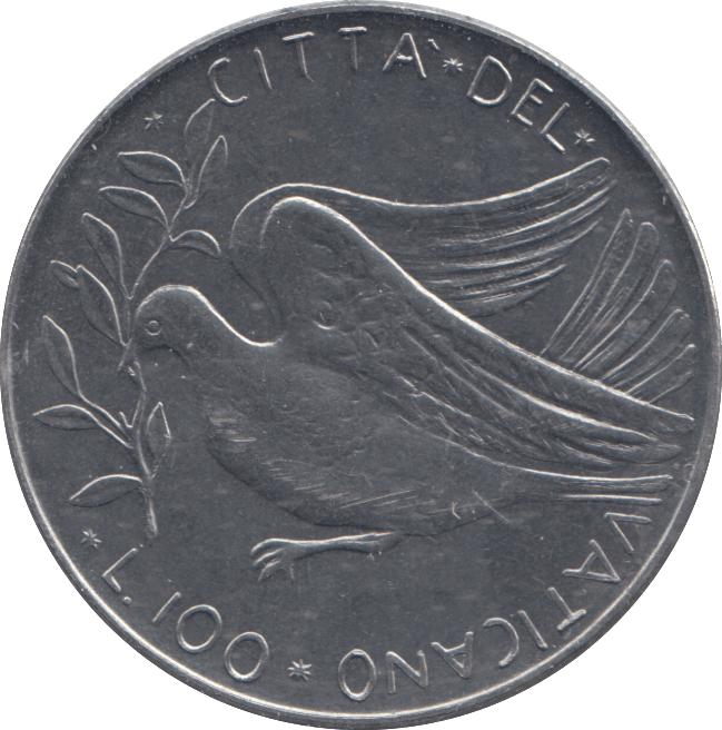 1970 ONE HUNDRED LIRE VATICAN - WORLD COINS - Cambridgeshire Coins